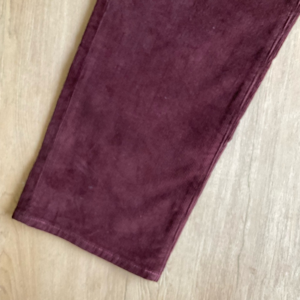 Men’s J. Crew 770 Straight Fit Corduroy pants jeans burgundy worn once 36 X 32 - Picture 9 of 16